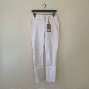NWT Lucky Brand Ava Crop White Skinny Jeans